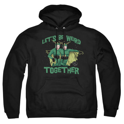 I Love Lucy Weird Together Mens Hoodie Black Officially Licensed