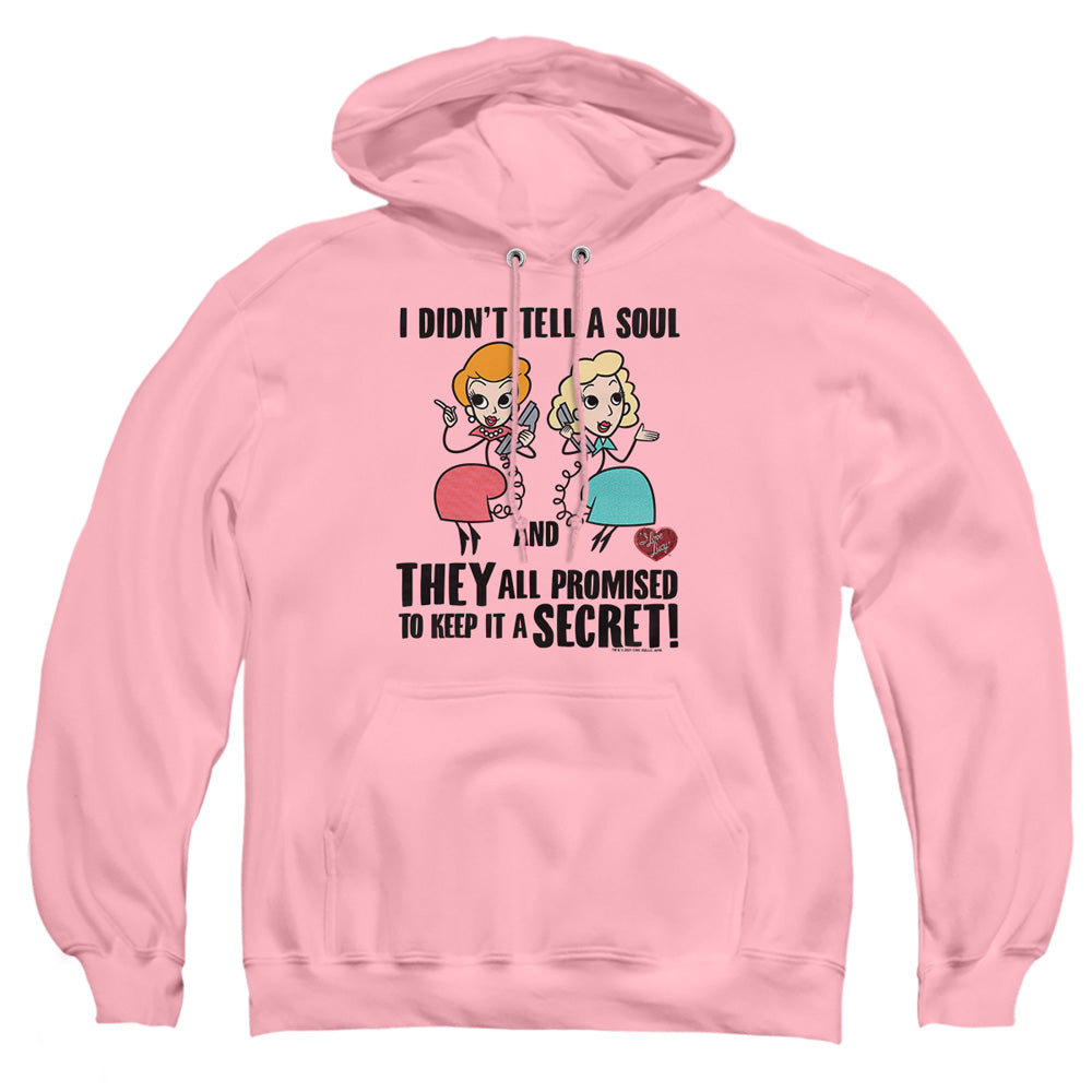 I Love Lucy Gossip Promises Mens Hoodie Pink Officially Licensed