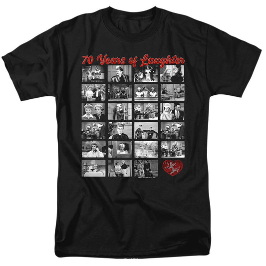I Love Lucy Film Strip Mens T Shirt Black Officially Licensed