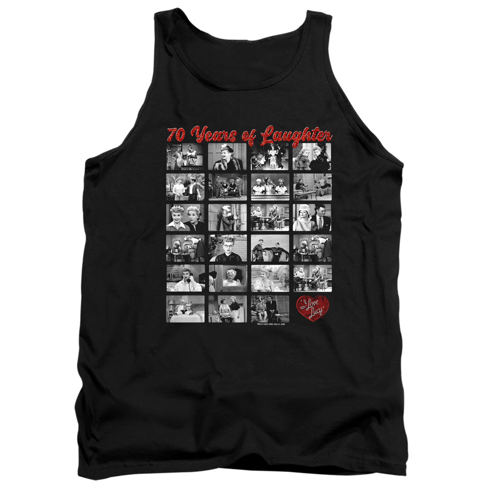 I Love Lucy Film Strip Mens Tank Top Shirt Black Officially Licensed