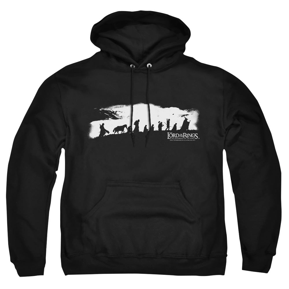 Lord Of The Ringsd Of The Rings The Fellowship Mens Hoodie Black Officially Licensed