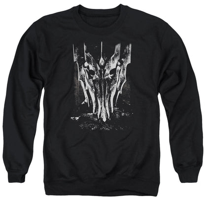 Lord Of The Rings Big Sauron Head Mens Crewneck Sweatshirt Black