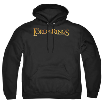 Lord Of The Rings Lotr Logo Mens Hoodie Black