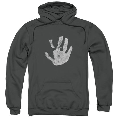 Lord Of The Rings White Hand Mens Hoodie Charcoal