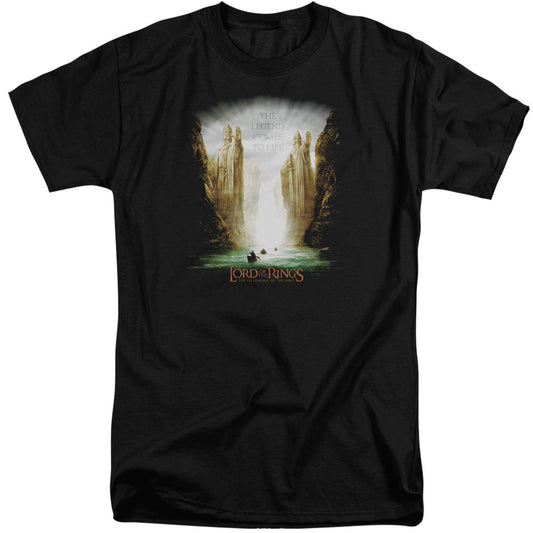 Lord of the Rings Kings Of Old Mens Tall T Shirt Black Officially Licensed
