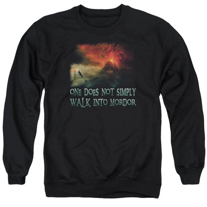 Lord Of The Rings Walk In Mordor Mens Crewneck Sweatshirt Black