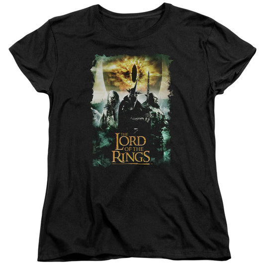 Lord Of The Rings Villain Group Womens T Shirt Black Officially Licensed