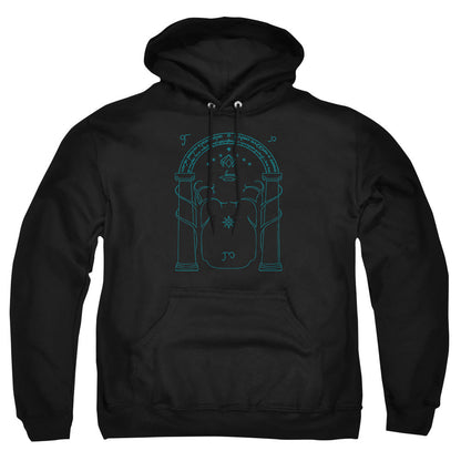 Lord Of The Ringsd Of The Rings Doors Of Durin Mens Hoodie Black Officially Licensed