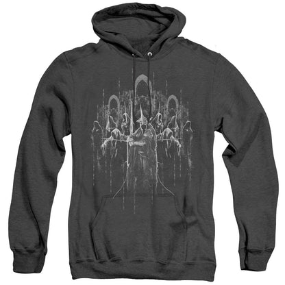 Lord Of The Rings The Nine Mens Heather Hoodie Black Officially Licensed