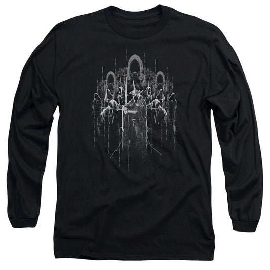 Lord Of The Rings The Nine Mens Long Sleeve Shirt Black Officially Licensed Officially Licensed
