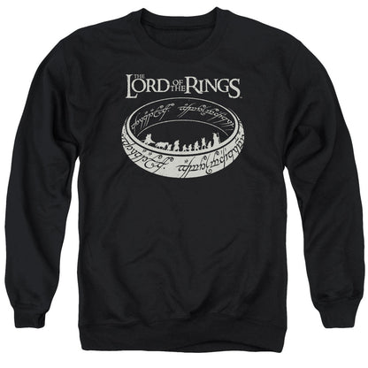 Lord Of The Rings The Journey Mens Crewneck Sweatshirt Black Officially Licensed