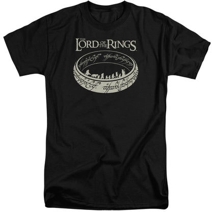 Lord Of The Rings The Journey Mens Tall T Shirt Black Officially Licensed