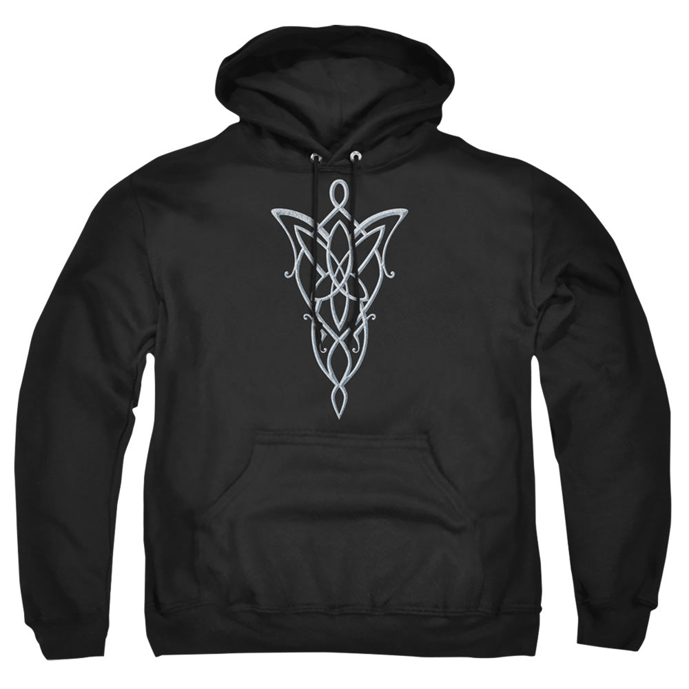 Lord Of The Ringsd Of The Rings Arwen Necklace Mens Hoodie Black Officially Licensed