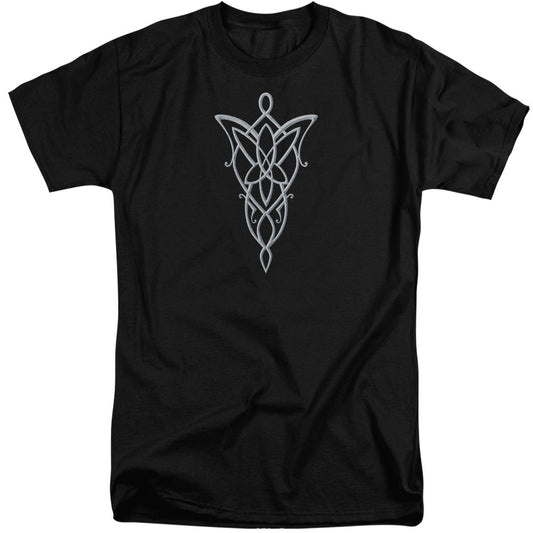 Lord Of The Rings Arwen Necklace Mens Tall T Shirt Black Officially Licensed