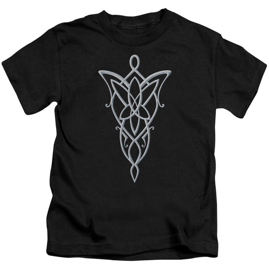 Lord Of The Rings Arwen Necklace Juvenile Kids Youth T Shirt Black Officially Licensed
