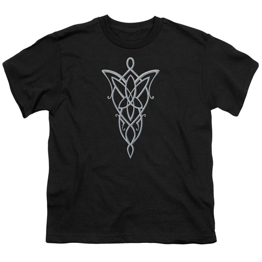 Lord Of The Rings Arwen Necklace Kids Youth T Shirt Black Officially Licensed