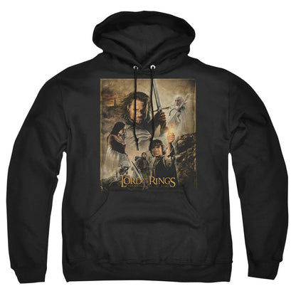Lord Of The Rings Rotk Poster Mens Hoodie Black
