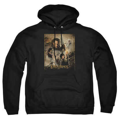 Lord Of The Rings Rotk Poster Mens Hoodie Black