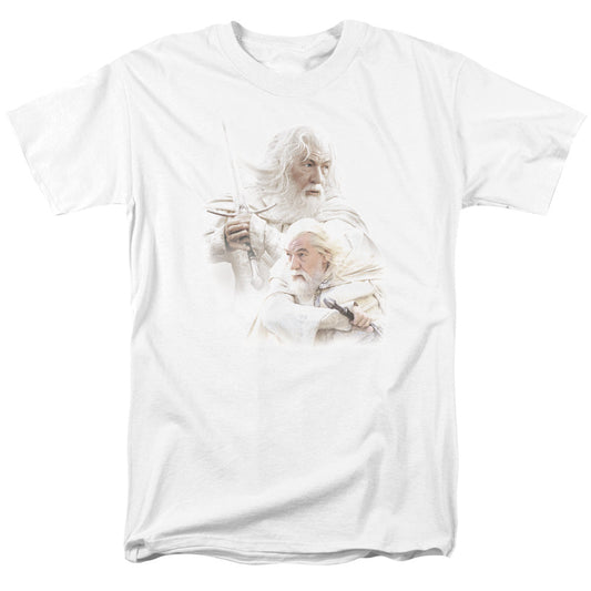 Lord Of The Rings Gandalf The White Mens T Shirt White Officially Licensed