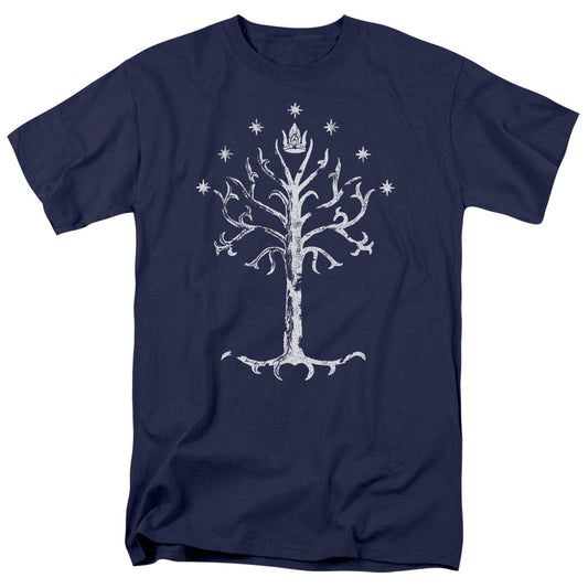 Lord Of The Rings Tree Of Gondor Mens T Shirt Navy Officially Licensed