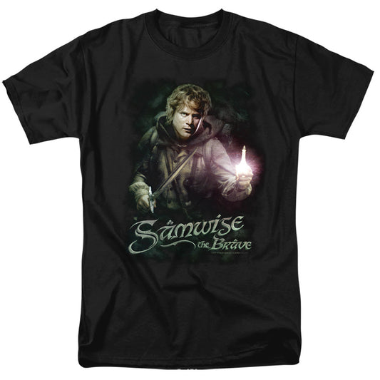 Lord of the Rings Samwise The Brave Mens T Shirt Black Officially Licensed