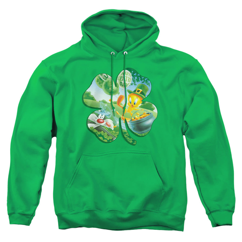 Looney Tunes Tweety Shamrock Mens Hoodie Kelly Green Officially Licensed