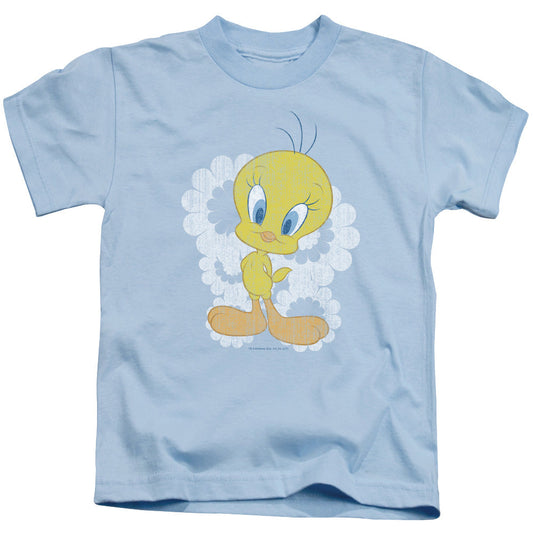 Looney Tunes Retro Tweety Juvenile Kids Youth T Shirt Light Blue Officially Licensed