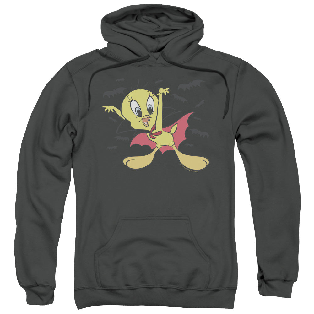 Looney Tunes Vampire Tweety Mens Hoodie Charcoal Officially Licensed