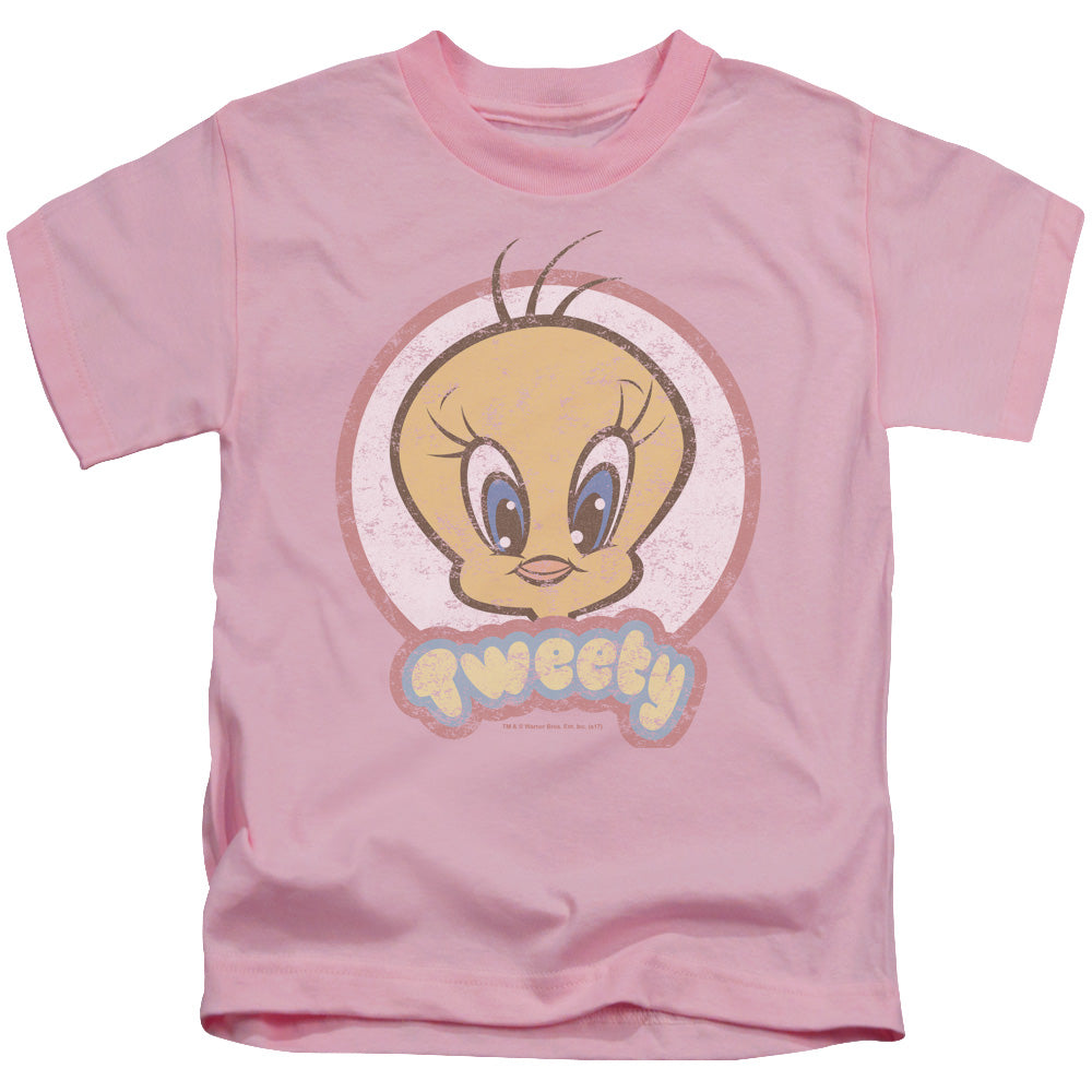 Looney Tunes Retro Tweety Juvenile Kids Youth T Shirt Pink Officially Licensed
