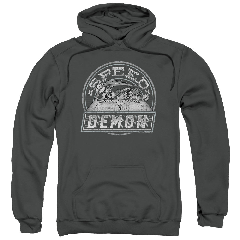 Looney Tunes Speed Demon Mens Hoodie Charcoal Officially Licensed