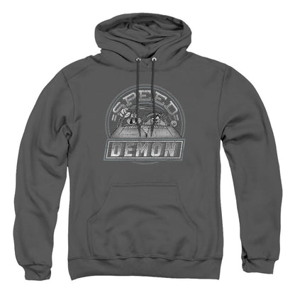 Looney Tunes Speed Demon Mens Hoodie Charcoal Officially Licensed