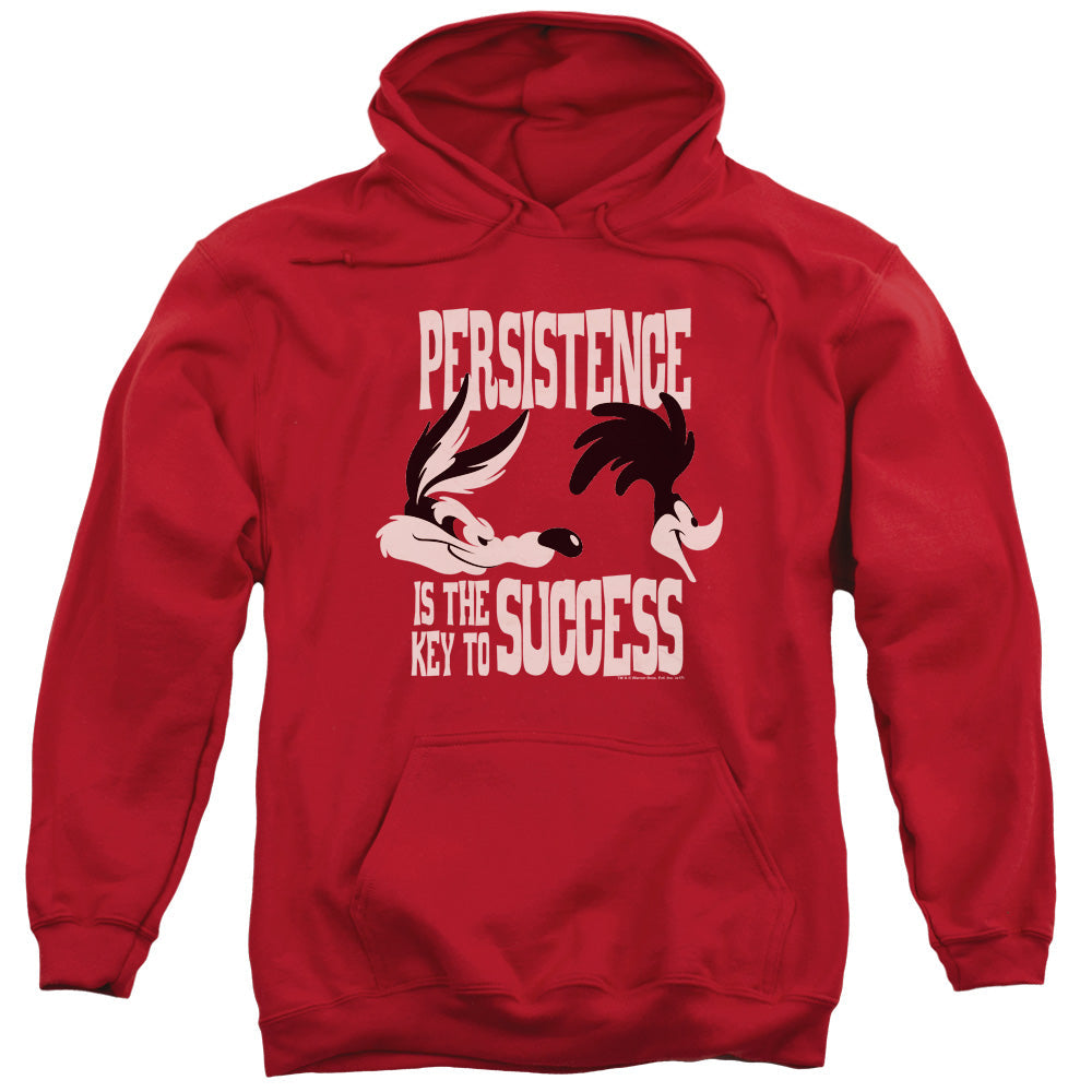 Looney Tunes Persistence Mens Hoodie Red Officially Licensed