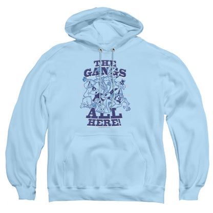 Looney Tunes Blue Gang Mens Hoodie Light Blue Officially Licensed