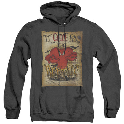 Looney Tunes The Depths Mens Heather Hoodie Black Officially Licensed