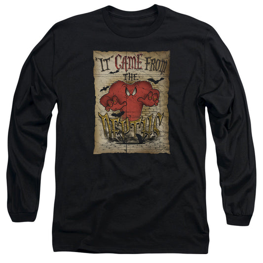 Looney Tunes The Depths Mens Long Sleeve Shirt Black Officially Licensed Officially Licensed