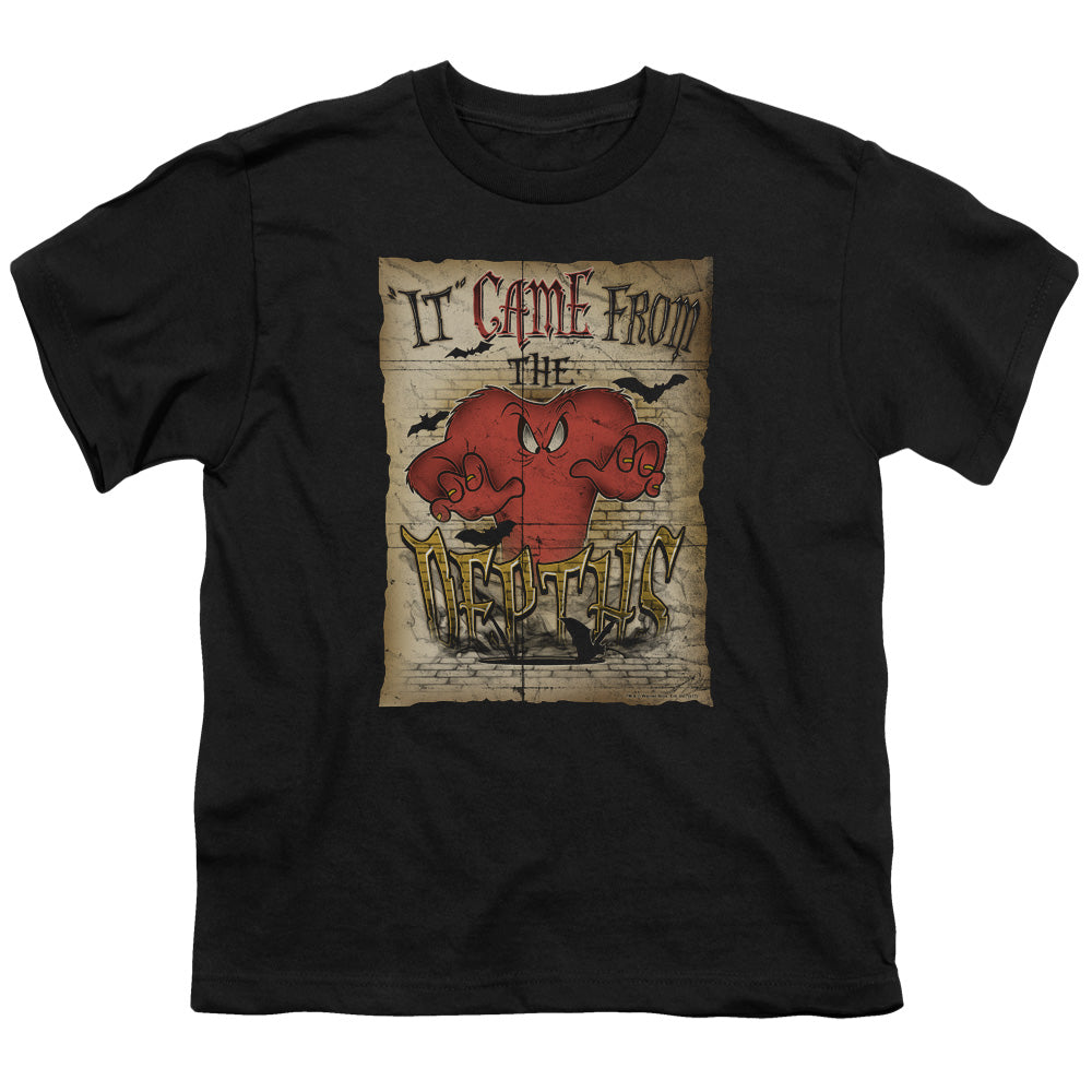 Looney Tunes the Depths Kids Youth T Shirt Black Officially Licensed