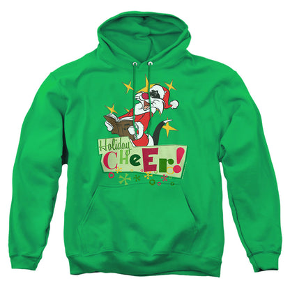 Looney Tunes Cheer Sylvester Mens Hoodie Kelly Green Officially Licensed