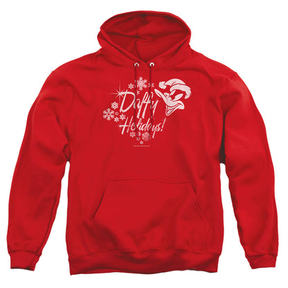 Looney Tunes Daffy Holidays Mens Hoodie Red Officially Licensed