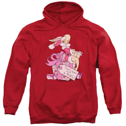 Looney Tunes Lola Present Mens Hoodie Red Officially Licensed