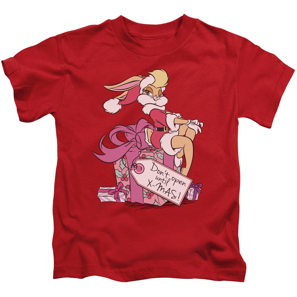Looney Tunes Lola Present Juvenile Kids Youth T Shirt Red Officially Licensed