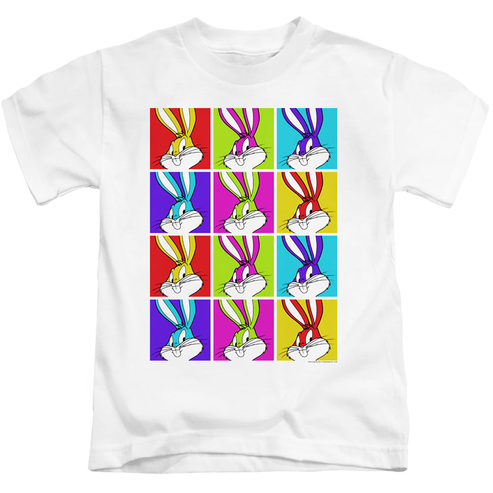 Looney Tunes Bugs Tiles Juvenile Kids Youth T Shirt White Officially Licensed