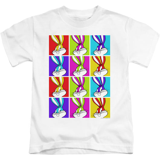 Looney Tunes Bugs Tiles Juvenile Kids Youth T Shirt White Officially Licensed