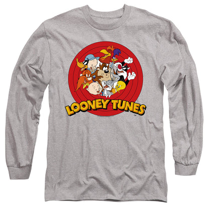 Looney Tunes Group Mens Long Sleeve Shirt Athletic Heather Officially Licensed Officially Licensed