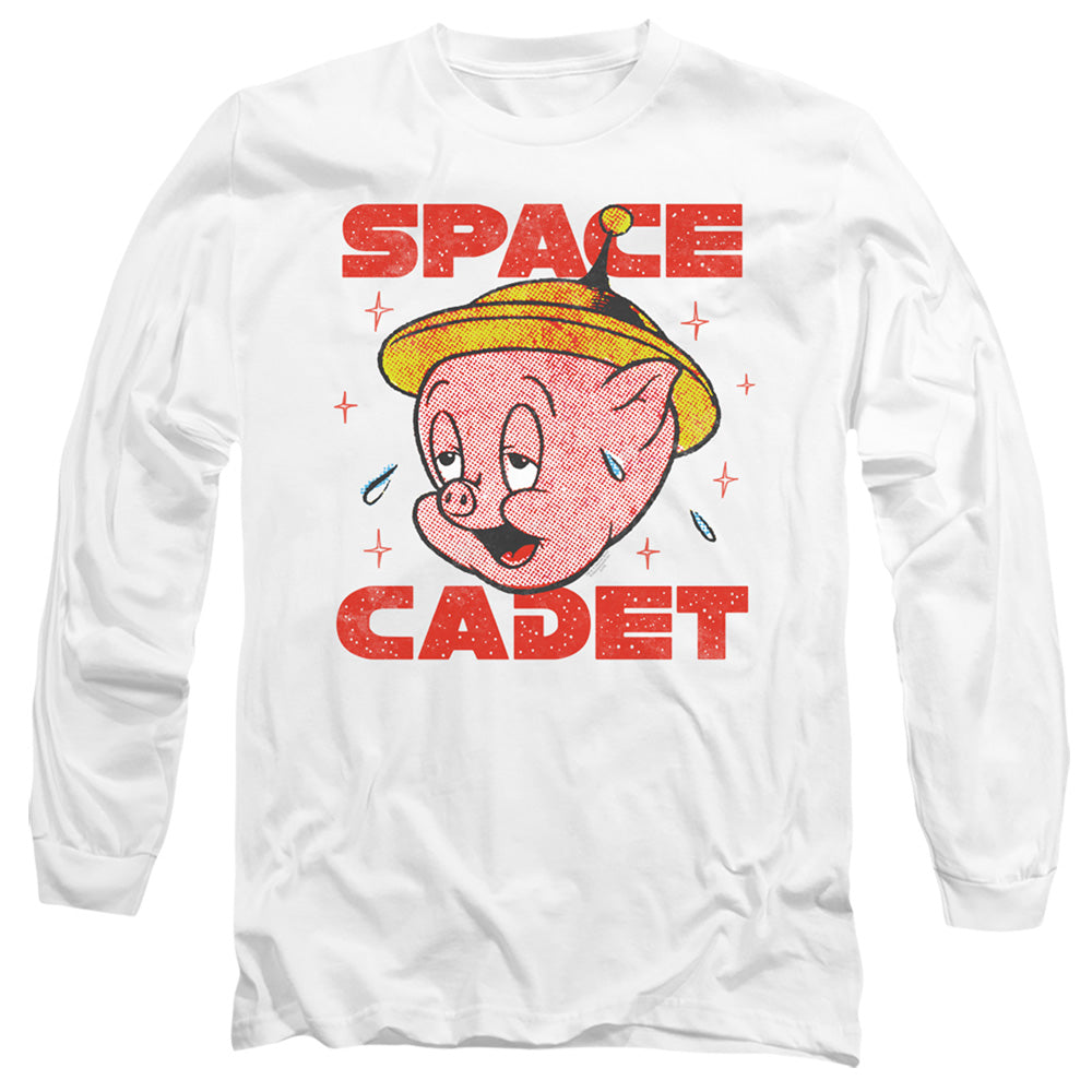 Looney Tunes Space Ghost Mens Long Sleeve Shirt White Officially Licensed Officially Licensed