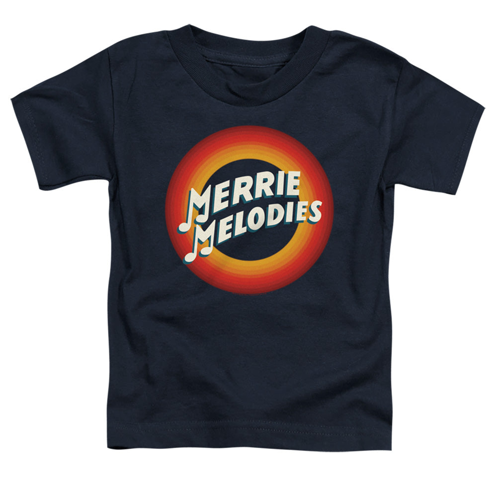 Looney Tunes Merrie Logo Toddler Kids Youth T Shirt Navy Blue Officially Licensed