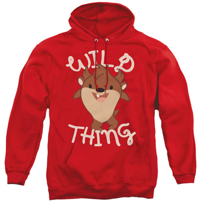 Looney Tunes Wild Thing Kid Mens Hoodie Red Officially Licensed