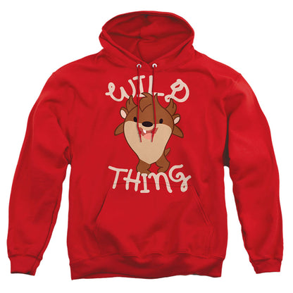 Looney Tunes Wild Thing Kid Mens Hoodie Red Officially Licensed