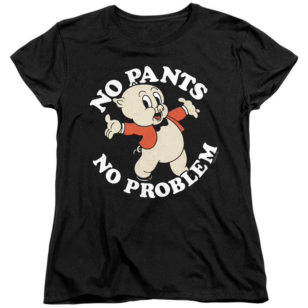 Looney Tunes No Pants Womens T Shirt Black Officially Licensed