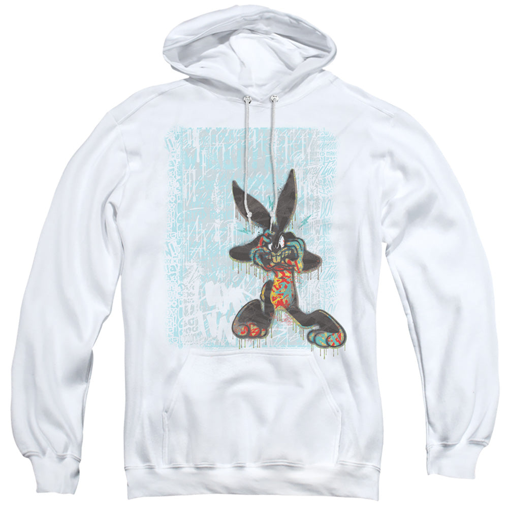 Looney Tunes Graffiti Rabbit Mens Hoodie White Officially Licensed