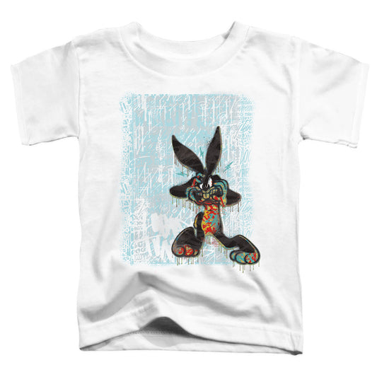 Looney Tunes Graffiti Rabbit Toddler Kids Youth T Shirt White Officially Licensed